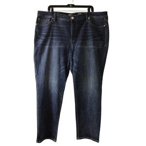 Seven7 Jeans Women’s 22 Blue Straight Leg Denim Stretch Seven 7